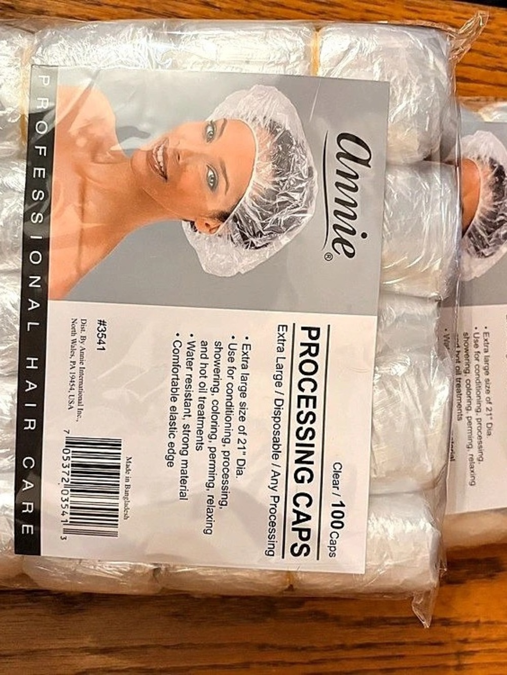 Annie Processing Caps XL 100Pc Clear Disposable Caps